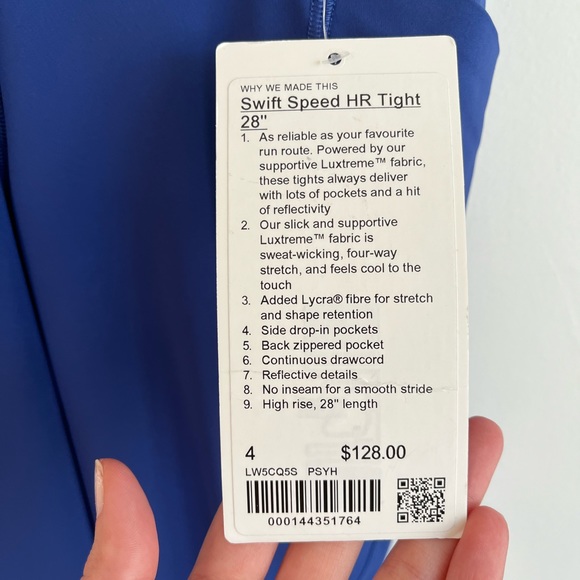Lululemon Swift Speed High Rise Tight 28” - size 4 - Picture 13 of 13